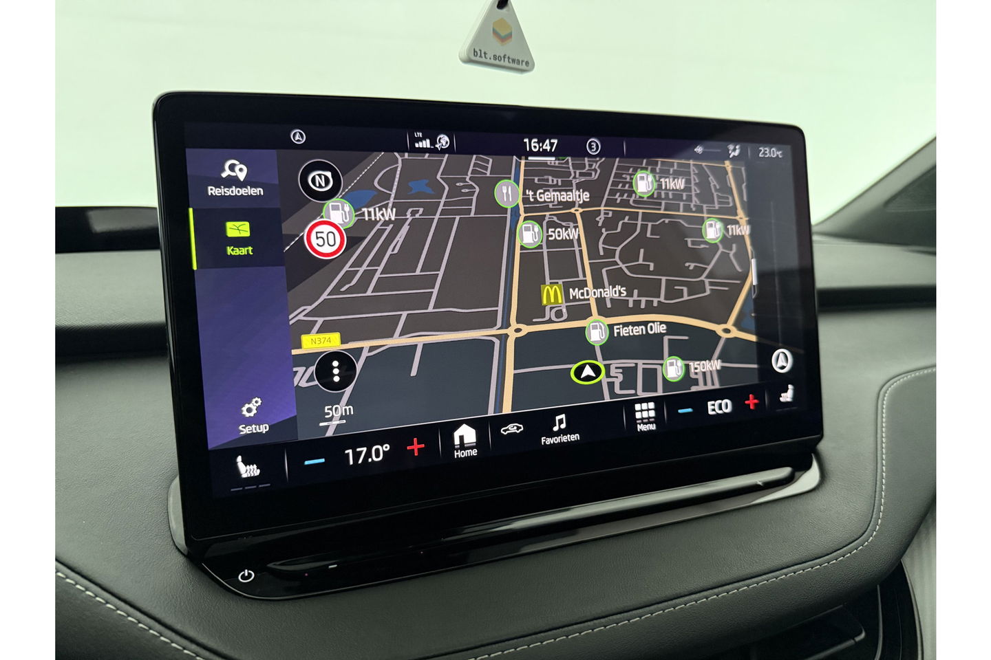 Škoda Enyaq 80 Sportline | ELEKTRISCH | 204PK Pano Sfeer Carplay Head up Display LED Trekhaak Virtual Navi Clima Cruise 21"LMV PDC