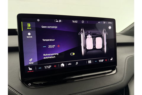 Škoda Enyaq 80 Sportline | ELEKTRISCH | 204PK Pano Sfeer Carplay Head up Display LED Trekhaak Virtual Navi Clima Cruise 21"LMV PDC