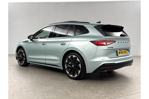 Škoda Enyaq 80 Sportline | ELEKTRISCH | 204PK Pano Sfeer Carplay Head up Display LED Trekhaak Virtual Navi Clima Cruise 21"LMV PDC