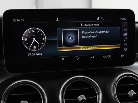 Mercedes-Benz C-Klasse 180 Business Solution AMG | Panoramadak | Leder | Stoelverwarming | Cruise control | 360 Camera | Elektrische achterklep | Carplay | Burmester