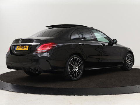 Mercedes-Benz C-Klasse 180 Business Solution AMG | Panoramadak | Leder | Stoelverwarming | Cruise control | 360 Camera | Elektrische achterklep | Carplay | Burmester