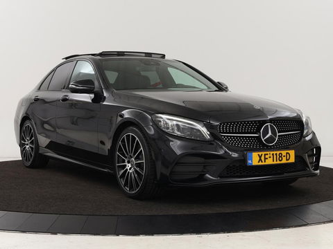 Mercedes-Benz C-Klasse 180 Business Solution AMG | Panoramadak | Leder | Stoelverwarming | Cruise control | 360 Camera | Elektrische achterklep | Carplay | Burmester