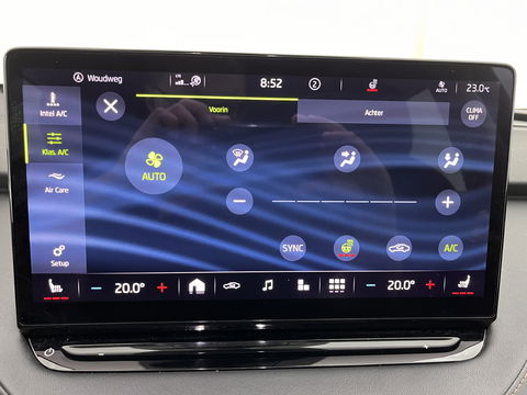 Škoda Enyaq iV 80 Luxus [ 3-Fase ] (INCL-BTW) *PANO | LUXURY-LEATHER | HEAD-UP | ADAPTIVE-CRUISE | MEMORY-PACK | FULL-LED | DIGI-COCKPIT | BLIND-SPOT | NAVI-FULLMAP | KEYLESS | CAMERA | HEATED-SPORTSEATS | KEYLESS | 19"ALU*