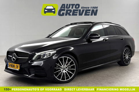 Mercedes-Benz C-Klasse 180 AMG 157PK Pano Trekhaak Sfeerverl. LED Virtual 19"LMV Camera Carplay Cruise Clima Navi Leder PDC
