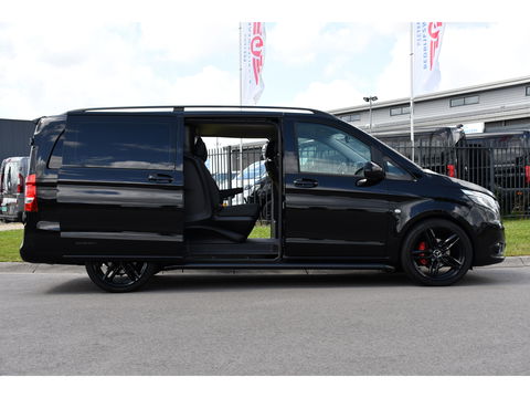 Mercedes-Benz Vito 114 CDI Lang DC Black Edition Camera, Cruise, Carplay, 190PK, Automaat, 2 x Schuifdeur, Leder, LED, Uniek!