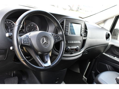 Mercedes-Benz Vito 114 CDI Lang DC Black Edition Camera, Cruise, Carplay, 190PK, Automaat, 2 x Schuifdeur, Leder, LED, Uniek!