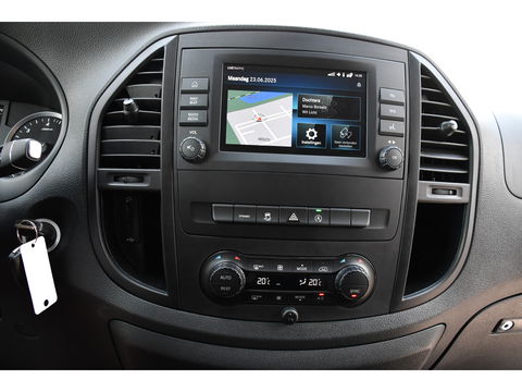 Mercedes-Benz Vito 114 CDI Lang DC Black Edition Camera, Cruise, Carplay, 190PK, Automaat, 2 x Schuifdeur, Leder, LED, Uniek!