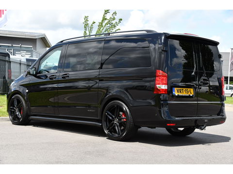 Mercedes-Benz Vito 114 CDI Lang DC Black Edition Camera, Cruise, Carplay, 190PK, Automaat, 2 x Schuifdeur, Leder, LED, Uniek!