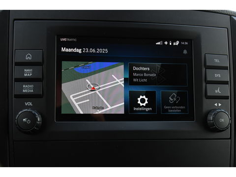 Mercedes-Benz Vito 114 CDI Lang DC Black Edition Camera, Cruise, Carplay, 190PK, Automaat, 2 x Schuifdeur, Leder, LED, Uniek!