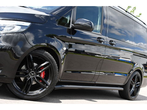 Mercedes-Benz Vito 114 CDI Lang DC Black Edition Camera, Cruise, Carplay, 190PK, Automaat, 2 x Schuifdeur, Leder, LED, Uniek!