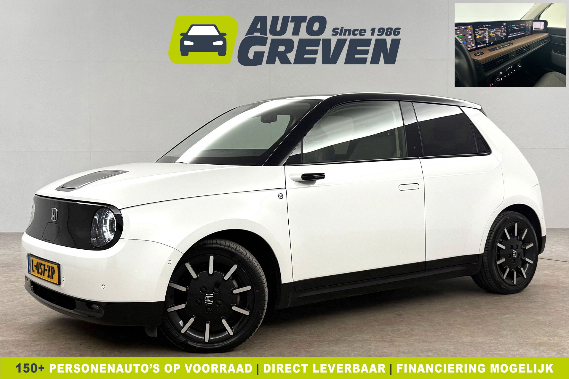 Honda Honda-E Advance 154PK Elektrisch 360Camera LED Pano Widescreen Zijcamera Spiegel Cruise Carplay Clima 17"LMV Navi PDC