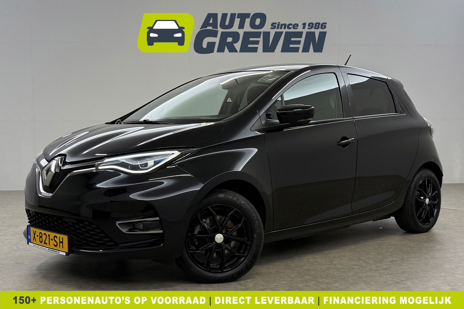 Renault ZOE R110 Life 52 kWh Huur Accu | Elektrisch | Airco LED Camera Carplay Cruise 16"LMV Parkeersensoren