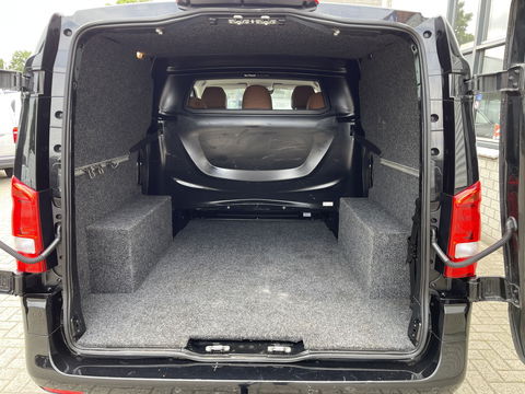 Mercedes-Benz Vito 116 CDI automaat Lang L2H1 / DC 5 persoons / vaste prijs rijklaar € 30.950 ex btw / lease vanaf € / bruin leer ! / airco / cruise / achterdeuren / trekhaak 2500 kg