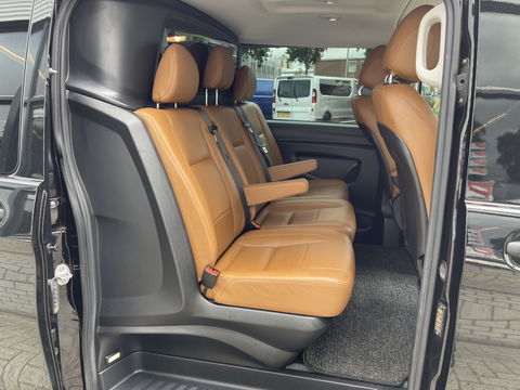 Mercedes-Benz Vito 116 CDI automaat Lang L2H1 / DC 5 persoons / vaste prijs rijklaar € 30.950 ex btw / lease vanaf € / bruin leer ! / airco / cruise / achterdeuren / trekhaak 2500 kg