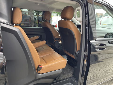 Mercedes-Benz Vito 116 CDI automaat Lang L2H1 / DC 5 persoons / vaste prijs rijklaar € 30.950 ex btw / lease vanaf € / bruin leer ! / airco / cruise / achterdeuren / trekhaak 2500 kg