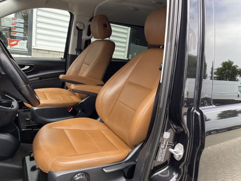 Mercedes-Benz Vito 116 CDI automaat Lang L2H1 / DC 5 persoons / vaste prijs rijklaar € 30.950 ex btw / lease vanaf € / bruin leer ! / airco / cruise / achterdeuren / trekhaak 2500 kg