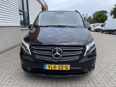 Mercedes-Benz Vito 116 CDI automaat Lang L2H1 / DC 5 persoons / vaste prijs rijklaar € 30.950 ex btw / lease vanaf € / bruin leer ! / airco / cruise / achterdeuren / trekhaak 2500 kg