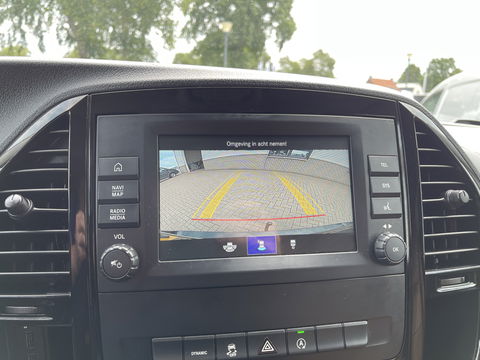 Mercedes-Benz Vito 116 CDI automaat Lang L2H1 / DC 5 persoons / vaste prijs rijklaar € 30.950 ex btw / lease vanaf € / bruin leer ! / airco / cruise / achterdeuren / trekhaak 2500 kg