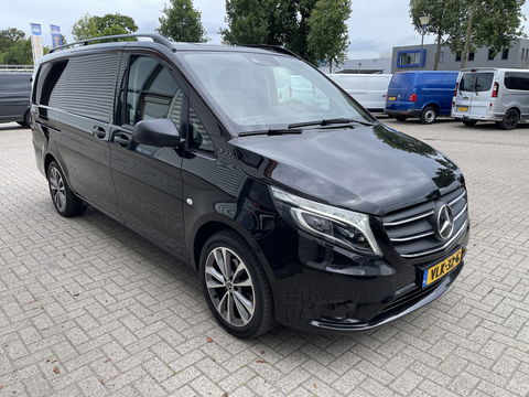 Mercedes-Benz Vito 116 CDI automaat Lang L2H1 / DC 5 persoons / vaste prijs rijklaar € 30.950 ex btw / lease vanaf € / bruin leer ! / airco / cruise / achterdeuren / trekhaak 2500 kg