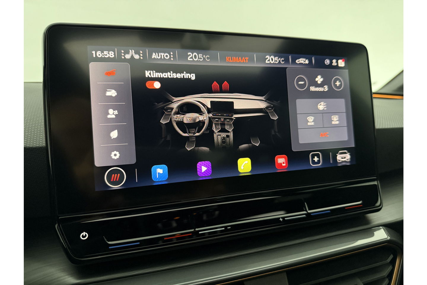 CUPRA Leon Sportstourer 1.4 e-Hybrid VZ Performance 245PK Pano Memory Sfeerverl. LED Camera Carplay Virtual Clima Cruise 19"LMV Navi PDC