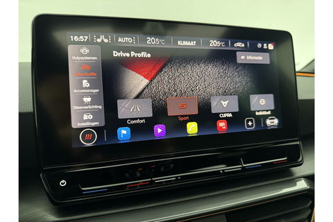 CUPRA Leon Sportstourer 1.4 e-Hybrid VZ Performance 245PK Pano Memory Sfeerverl. LED Camera Carplay Virtual Clima Cruise 19"LMV Navi PDC