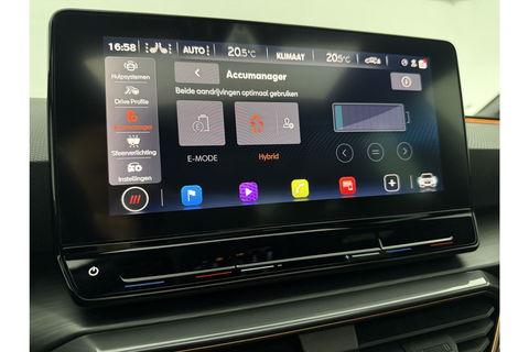 CUPRA Leon Sportstourer 1.4 e-Hybrid VZ Performance 245PK Pano Memory Sfeerverl. LED Camera Carplay Virtual Clima Cruise 19"LMV Navi PDC