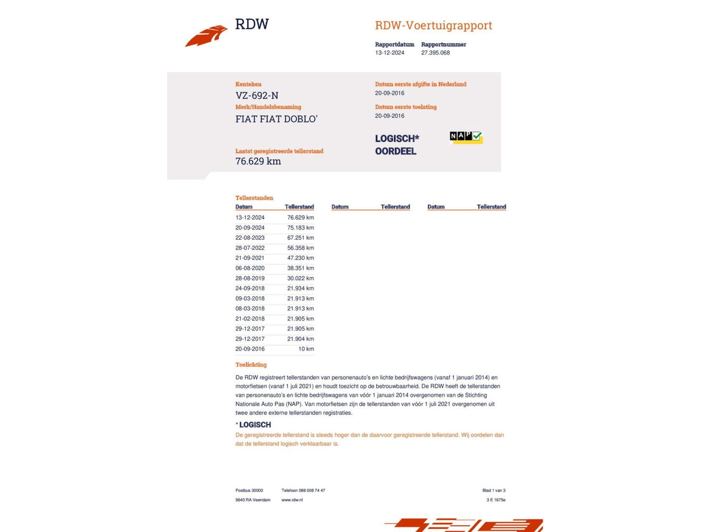 Fiat Dobló Cargo 1.3 MJ 95pk Euro 6 - Navi - Airco - Trekhaak - NAP