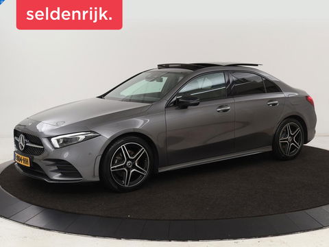 Mercedes-Benz A-Klasse 200 Business Solution AMG | Panoramadak | Stoelverwarming | Trekhaak | Matrix LED | Memory | Carplay | Keyless | Camera | Sfeerverlichting | Leder/Alcantara | Park Assist