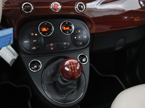 Fiat 500 0.9 TwinAir Turbo Riva | Panoramadak | Leder | Climate control | Navigatie | Cruise control | Parkeerhulp | NR. 002/100