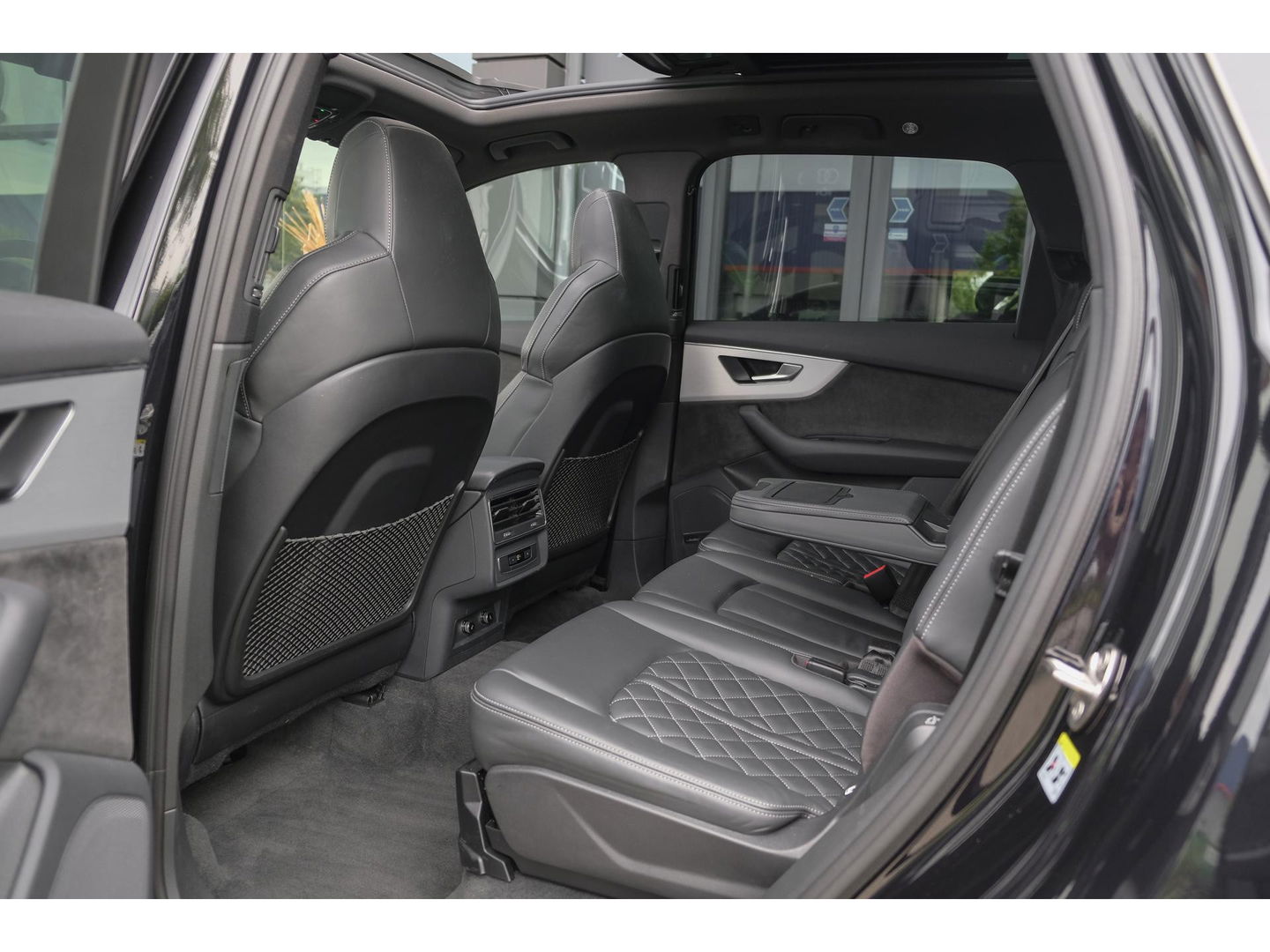 Audi Q7 55 TFSIe 380pk Quattro Panoramadak Luchtvering RS-Leder ACC BlackOptic VirtualCockpit Navi-High Matrix Keyless Camera 22''