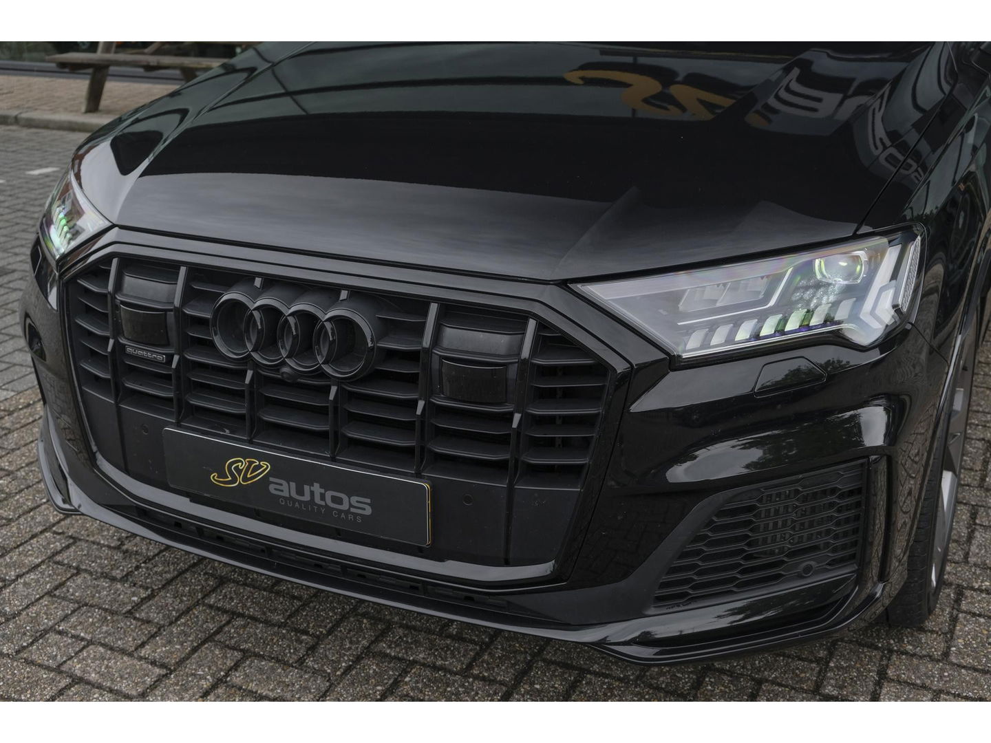 Audi Q7 55 TFSIe 380pk Quattro Panoramadak Luchtvering RS-Leder ACC BlackOptic VirtualCockpit Navi-High Matrix Keyless Camera 22''