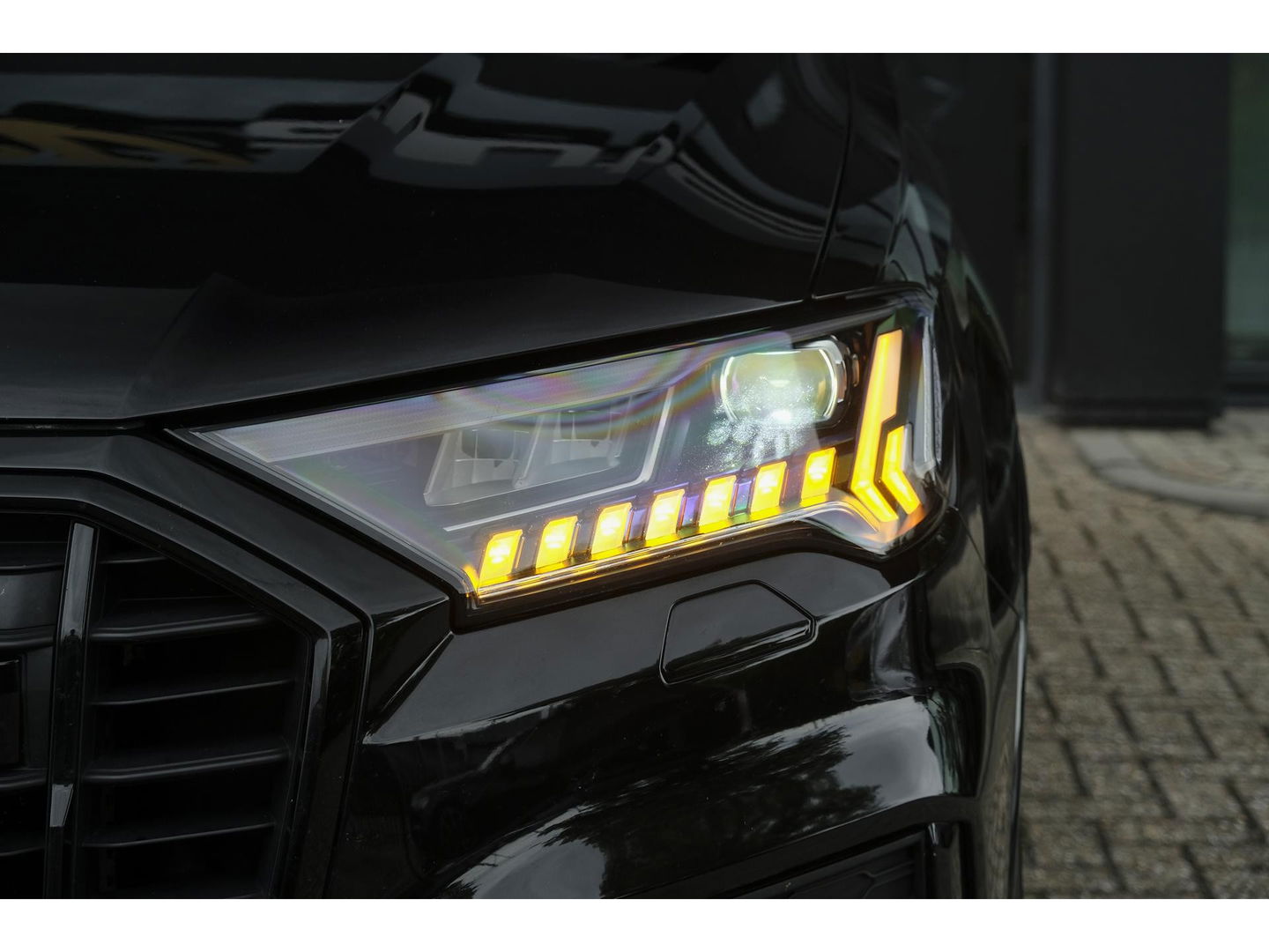 Audi Q7 55 TFSIe 380pk Quattro Panoramadak Luchtvering RS-Leder ACC BlackOptic VirtualCockpit Navi-High Matrix Keyless Camera 22''