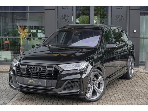 Audi Q7 55 TFSIe 380pk Quattro Panoramadak Luchtvering RS-Leder ACC BlackOptic VirtualCockpit Navi-High Matrix Keyless Camera 22''