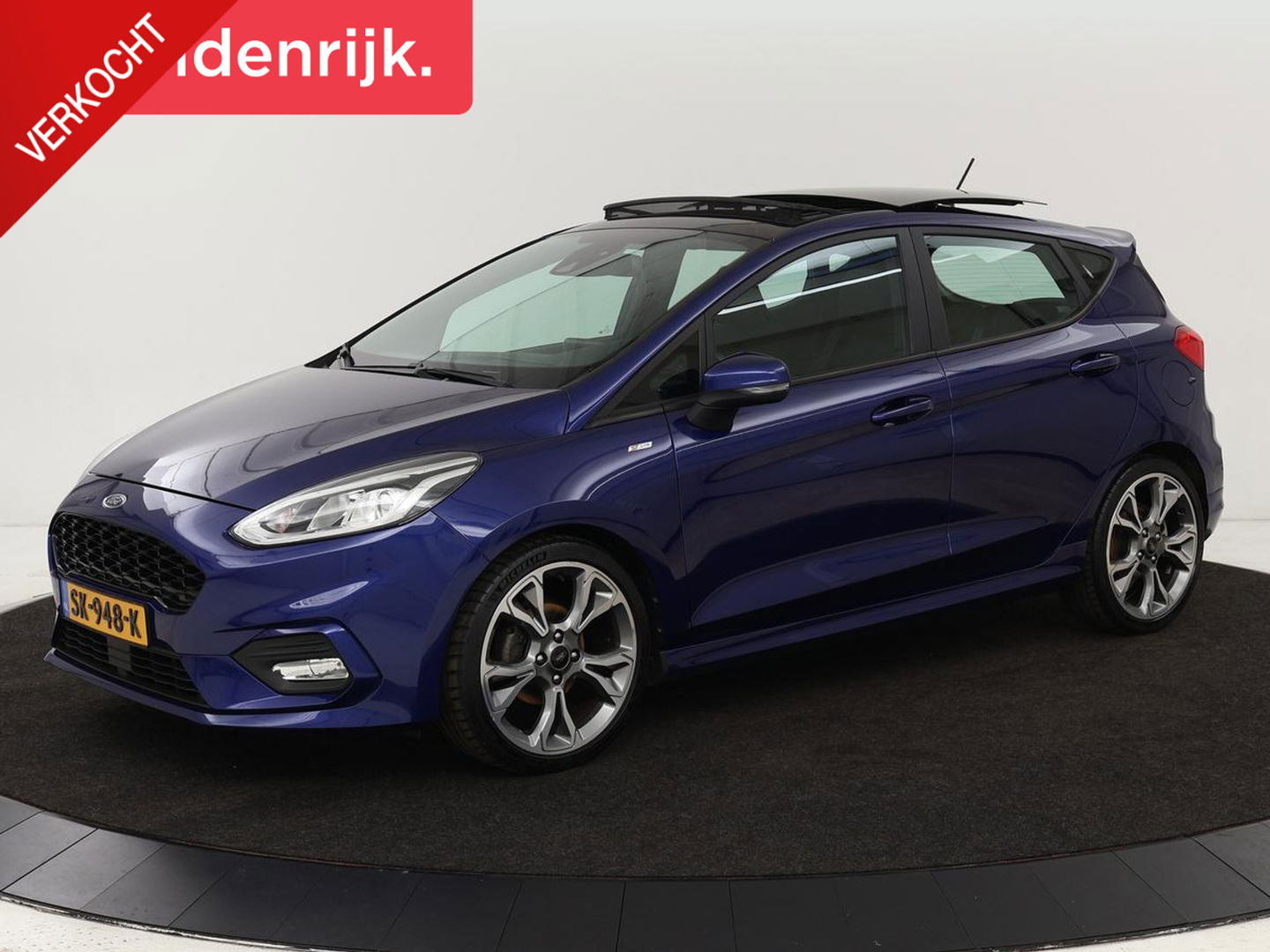 Ford Fiesta 1.0 EcoBoost ST-Line | Panoramadak | Stoel & stuurverwarming | Carplay | Navigatie | Climate control | Cruise control | Parkeerhulp