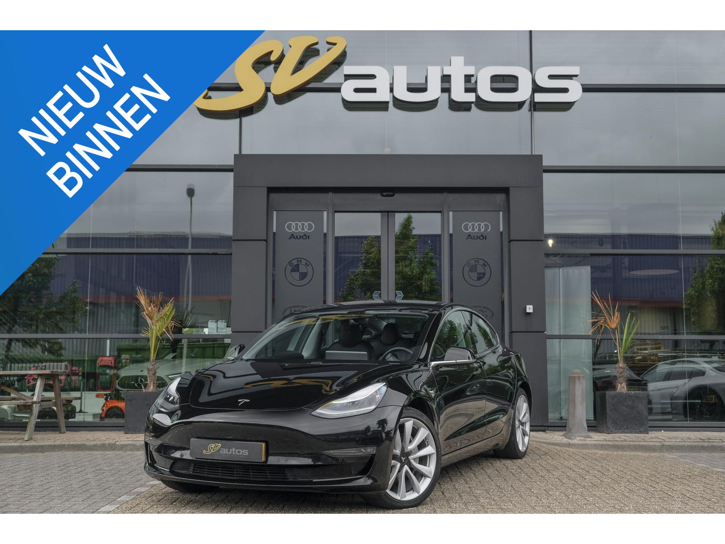 Tesla Model 3 Long Range 350pk AWD 75 kWh Panoramadak NLauto Leder Autopilot