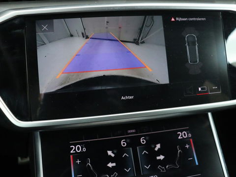 Audi A6 55 TFSIe S Line | 367pk | Trekhaak | Stoel & stuurverwarming | Adaptive cruise | Camera | Matrix LED | Carplay | Sportstoelen | Half leder | Navigatie