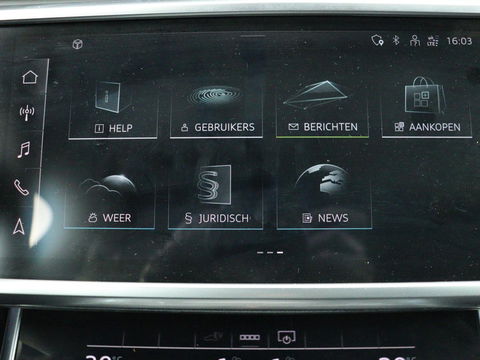 Audi A6 55 TFSIe S Line | 367pk | Trekhaak | Stoel & stuurverwarming | Adaptive cruise | Camera | Matrix LED | Carplay | Sportstoelen | Half leder | Navigatie