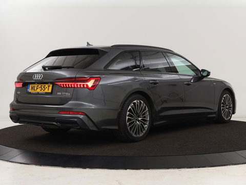 Audi A6 55 TFSIe S Line | 367pk | Trekhaak | Stoel & stuurverwarming | Adaptive cruise | Camera | Matrix LED | Carplay | Sportstoelen | Half leder | Navigatie