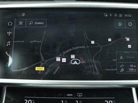 Audi A6 55 TFSIe S Line | 367pk | Trekhaak | Stoel & stuurverwarming | Adaptive cruise | Camera | Matrix LED | Carplay | Sportstoelen | Half leder | Navigatie