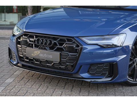 Audi A6 Avant 50 TFSIe 300pk Quattro S-line Facelift Panoramadak Bang&Olufsen *BTW* Trekhaak elec. Ascari blauw S6 diffusor Black pack