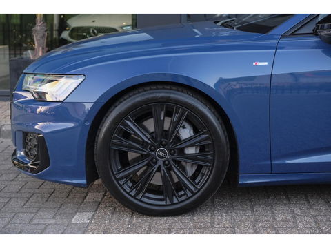 Audi A6 Avant 50 TFSIe 300pk Quattro S-line Facelift Panoramadak Bang&Olufsen *BTW* Trekhaak elec. Ascari blauw S6 diffusor Black pack