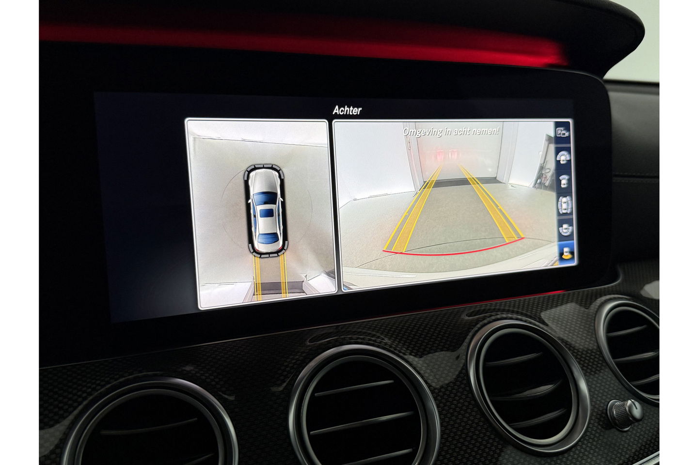 Mercedes-Benz E-Klasse 300 AMG 245PK Burmester Sfeer LED 360Camera Carplay Memory Virtual Clima Cruise Navi PDC 19"LMV