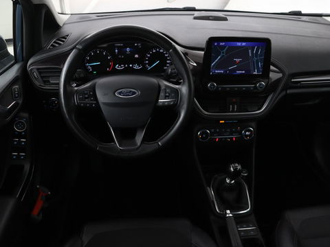 Ford Fiesta 1.0 EcoBoost Vignale | 125pk | Stoel & stuurverwarming | Half leder | B&O Sound | Trekhaak | Carplay | Keyless | Camera | Climate control | Park Assist | Cruise control | Navigatie
