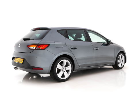 SEAT Leon 2.0 TDI FR Connect Aut. *LEATHER-MICROFIBRE | NAVI-FULLMAP | SPORT-SEATS | SEAT-SOUND | AMBIENT-LIGHT |  ECC | SHIFT-PADDLES | PDC | CRUISE | 17''ALU*