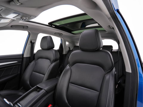 MG Mg Zs EV Luxury 45 kWh (INCL-BTW) *PANO | FULL-LEATHER | CCS-FASTLOADER | KEYLESS | NAVI-FULLMAP | ADAPTIVE-CRUISE | CAMERA | HEATED-SPORT-SEATS | CARPLAY | BLINDSPOT | DAB | LANE-ASSIST | 17"ALU*