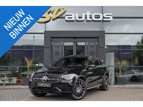 Mercedes-Benz GLC Coupé GLC300e AMG 320pk 4MATIC Schuifdak Burmester Camera MBUX Trekhaak elektrisch 20" LMV