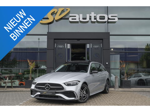 Mercedes-Benz C-Klasse Estate C300e AMG 313pk Hybrid Panoramadak Massage Digital light Trekhaak elektrisch MBUX