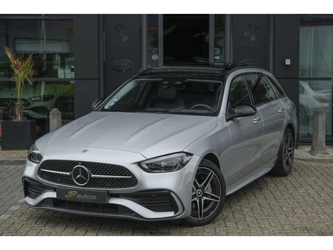 Mercedes-Benz C-Klasse Estate C300e AMG 313pk Hybrid Panoramadak Massage Digital light Trekhaak elektrisch MBUX