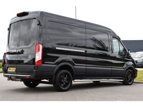 Ford Transit 350 2.0 TDCI L3H2 Black Edition Limited Cruise, Camera, Carplay, 185PK, 2 x Schuifdeur, Trekhaak, Xenon, Uniek!