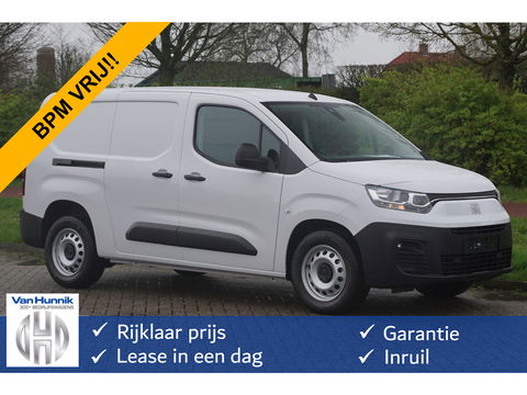 Fiat E-Doblò L2 50 kWh Plus BPM VRIJ Climate, Navi, Camera, Betimmering, 2x Schuifdeur!! BB02*